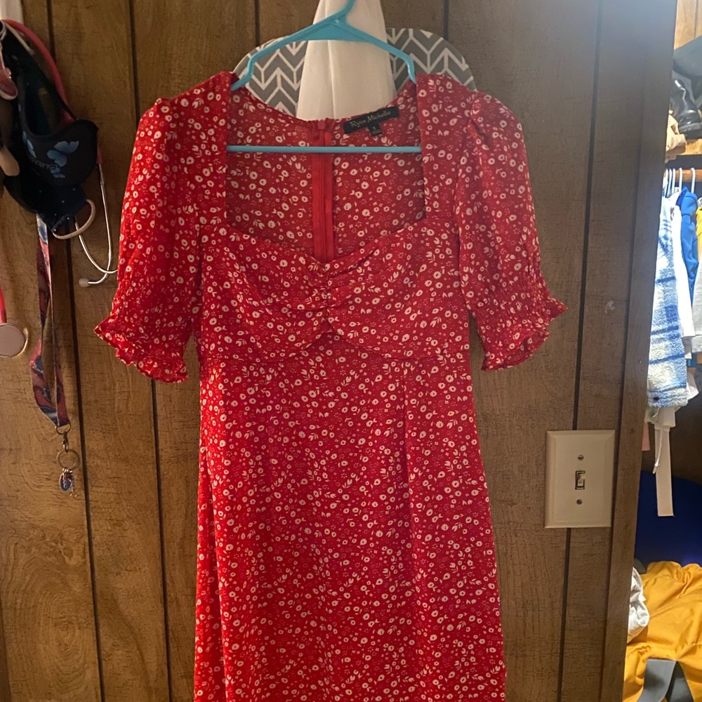 Red vintage looking dress ❤️ size small